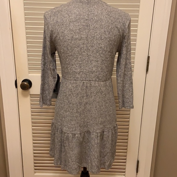 Max + Ash Sweater Dress with a Flounce Hem in Mocha Black, Size Medium, NWT - Picture 8 of 15